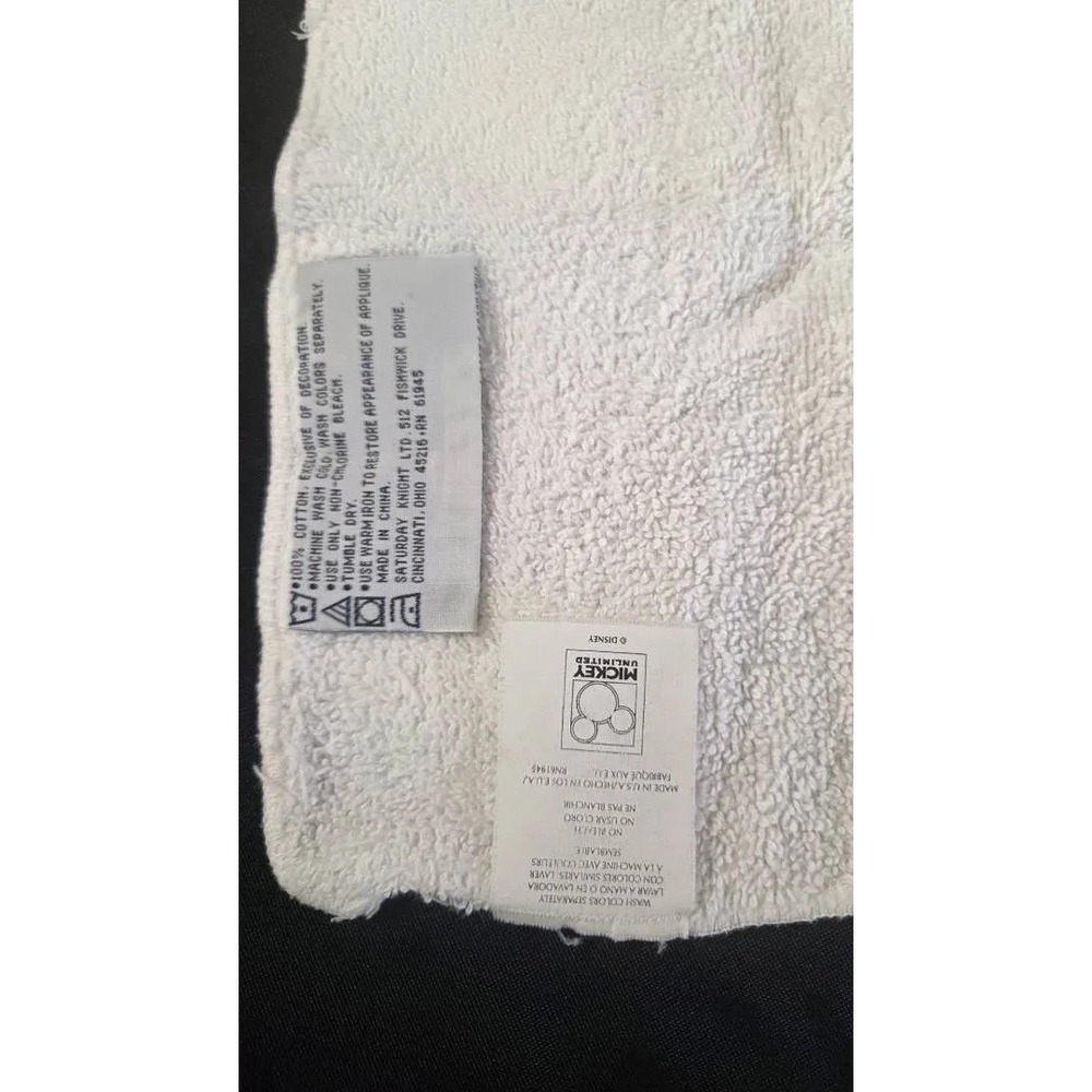 Mickey Mouse Bathroom Set- Towels Washcloths Shower Curtain Hooks & Art Book - Picture 3 of 16